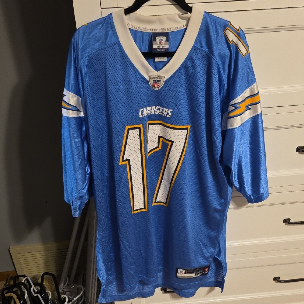 Reebok Blue Chargers Men's Rivers Jersey